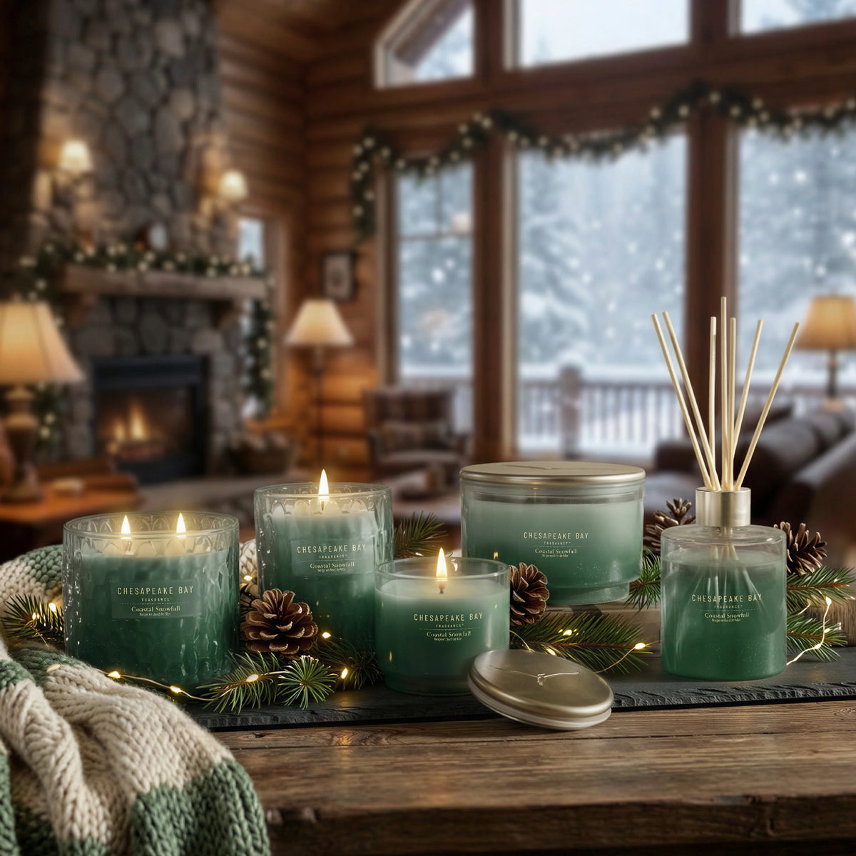 Chesapeake Bay - Coastal Snowfall - Medium Jar Candle