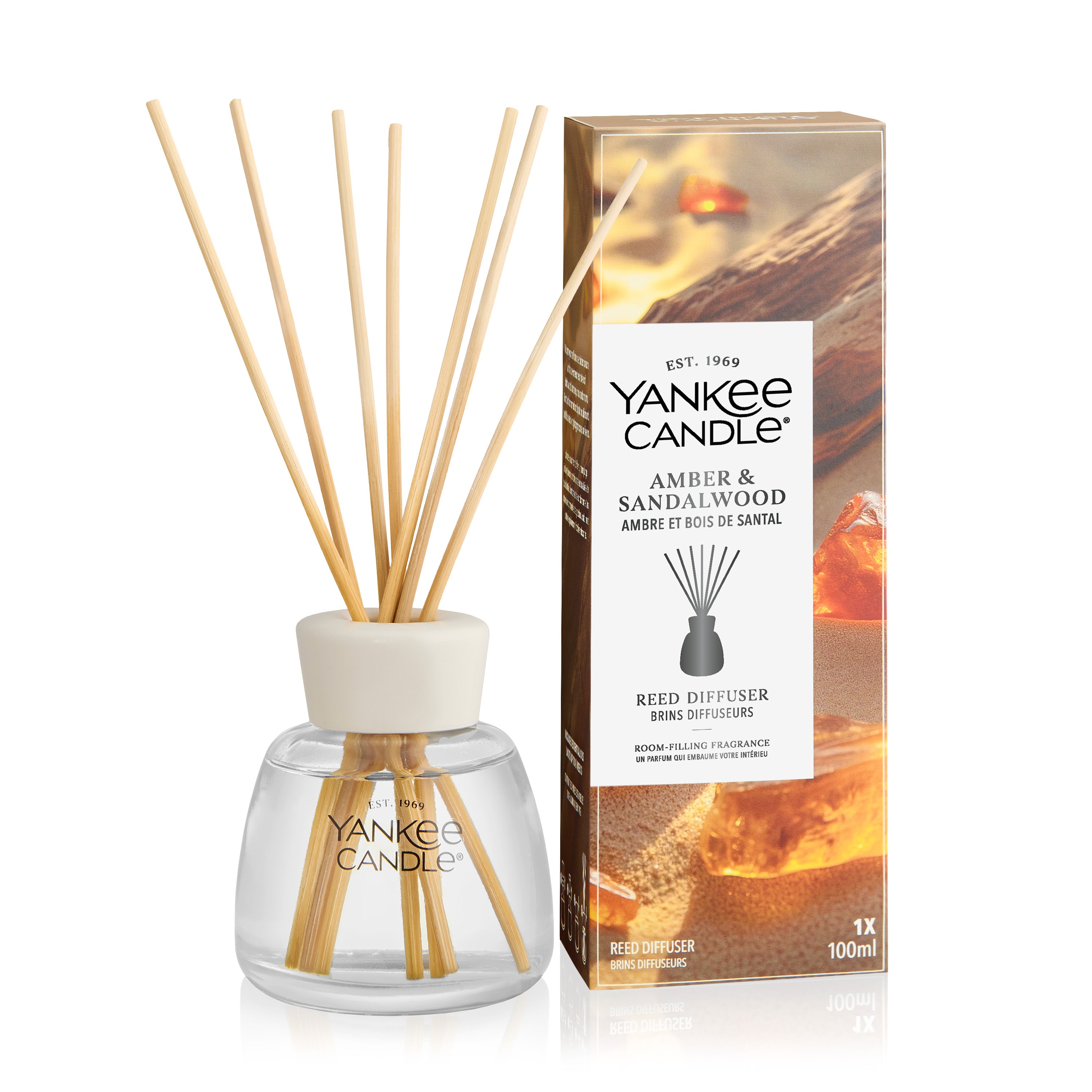 Yankee Candle - Amber & Sandalwood - Geurstokjes 100 ml