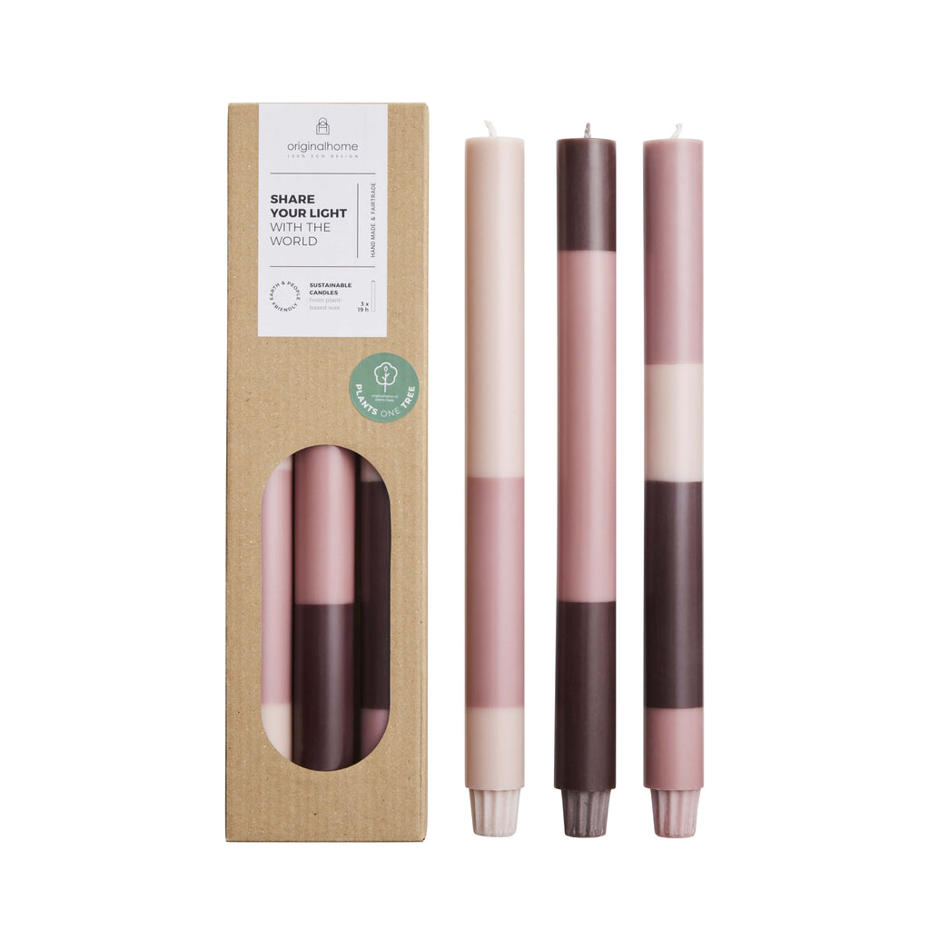 Originalhome - Dinerkaars Gelaagd - Dusty Rose - 3 stuks