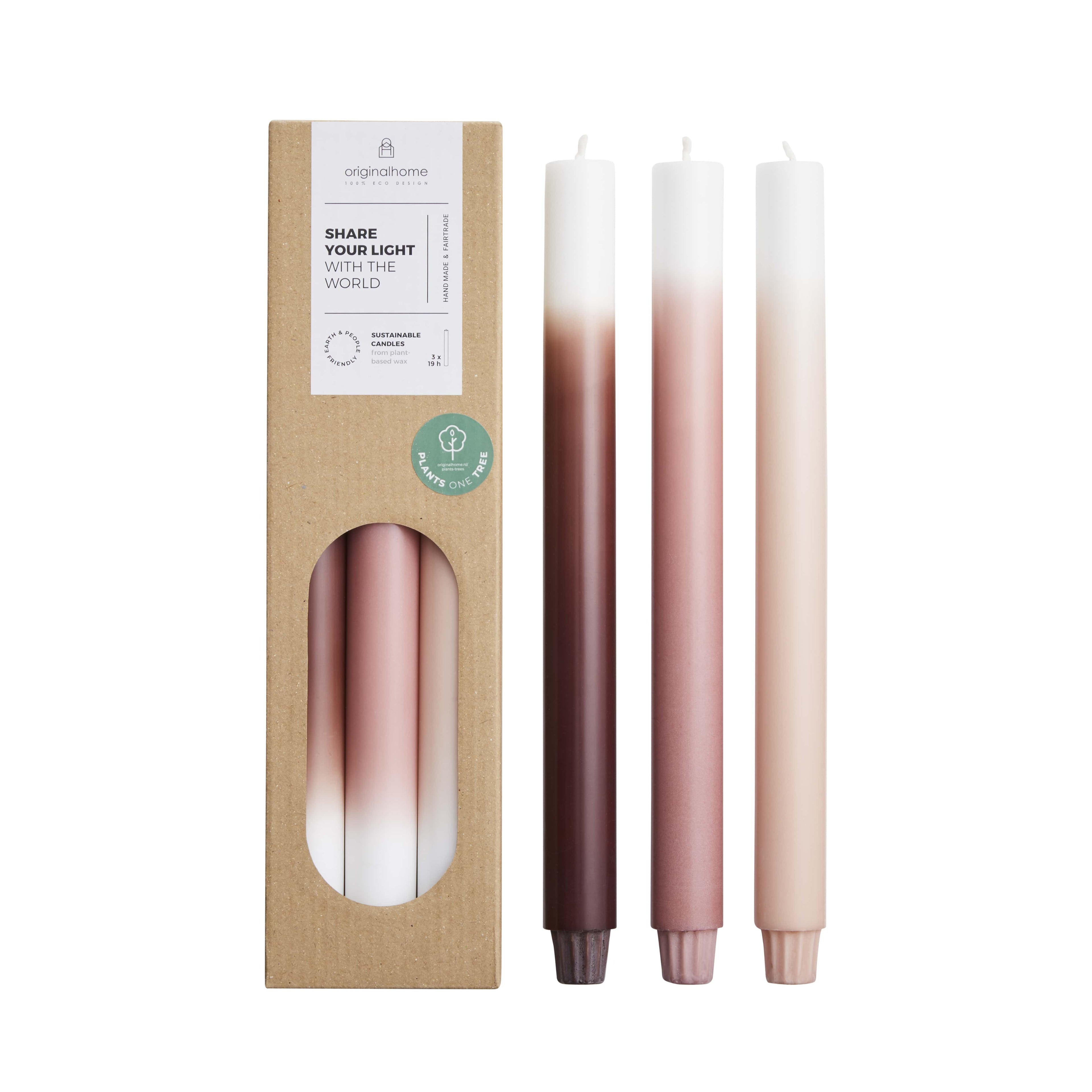 Originalhome - Dinerkaars Verloop - Dusty Rose - 3 stuks