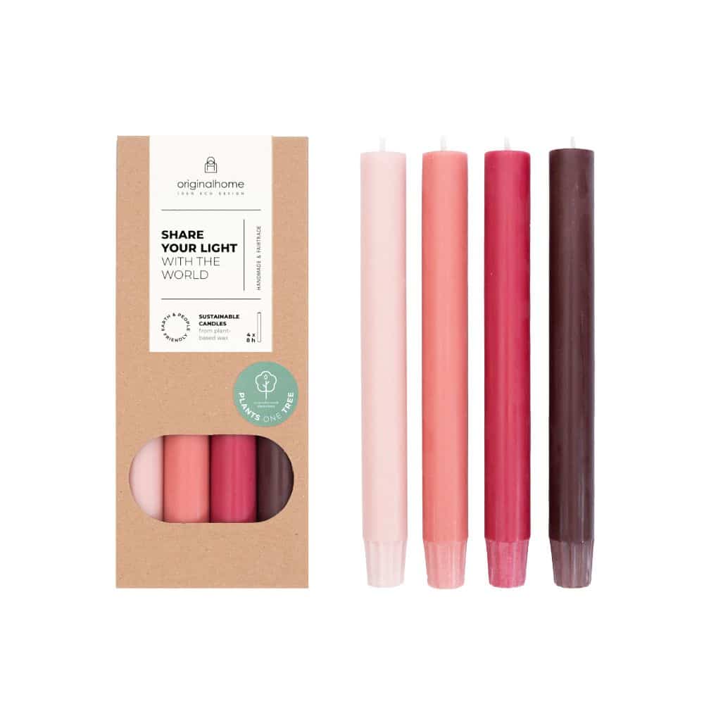 Originalhome - Dinerkaars Set 4 - Dusty Reds - 20 cm