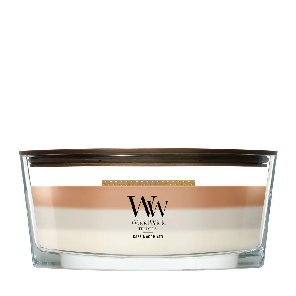 WoodWick - Trilogy Cafe Macchiato - Ellipse Scented Candle