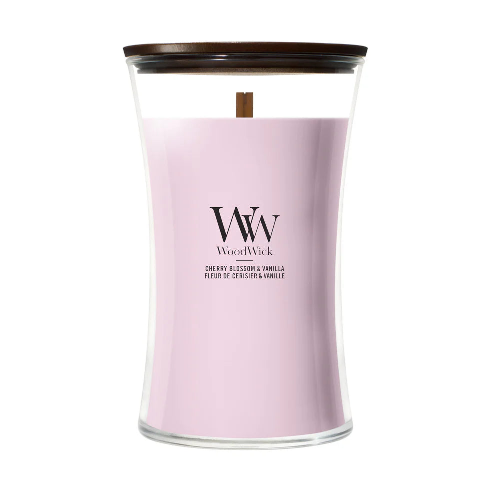 WoodWick - Cherry Blossom & Vanilla - Large Geurkaars