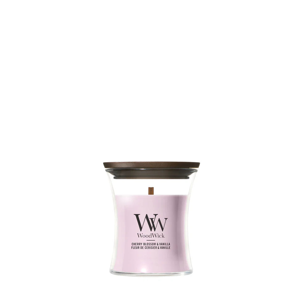WoodWick - Cherry Blossom & Vanilla - Mini Geurkaars