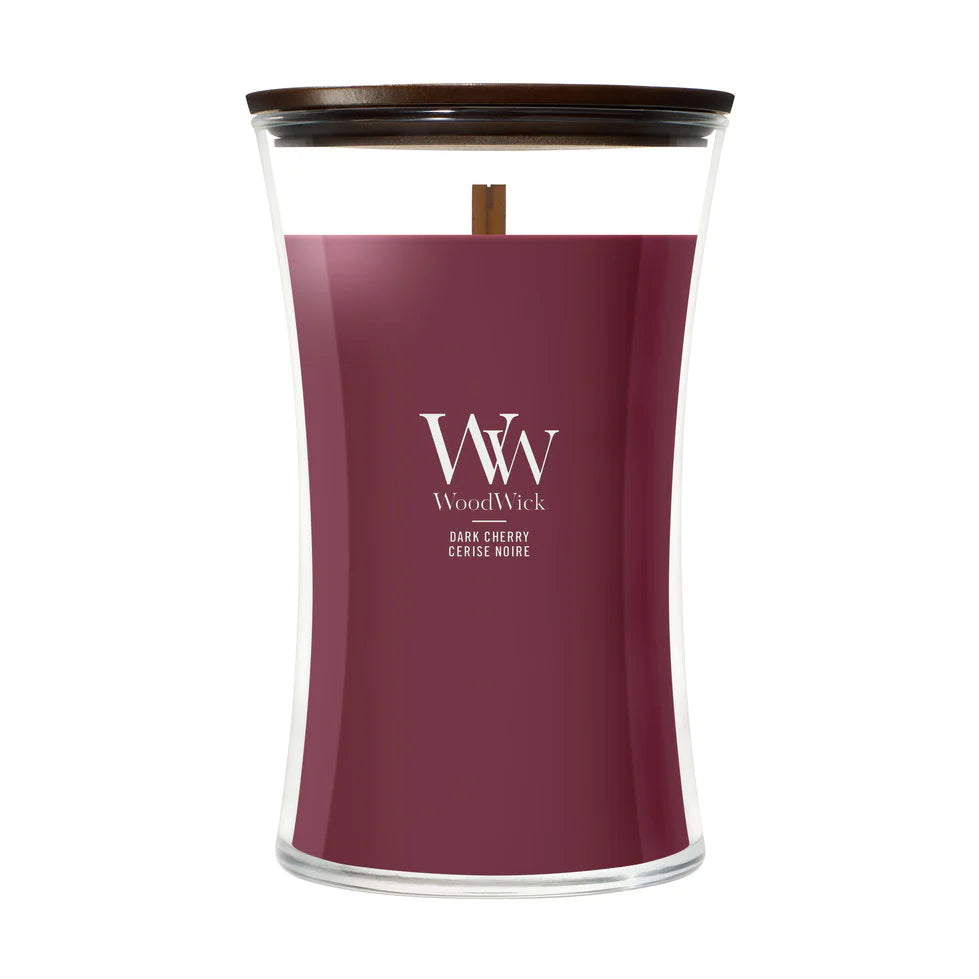 WoodWick - Dark Cherry - Large Geurkaars