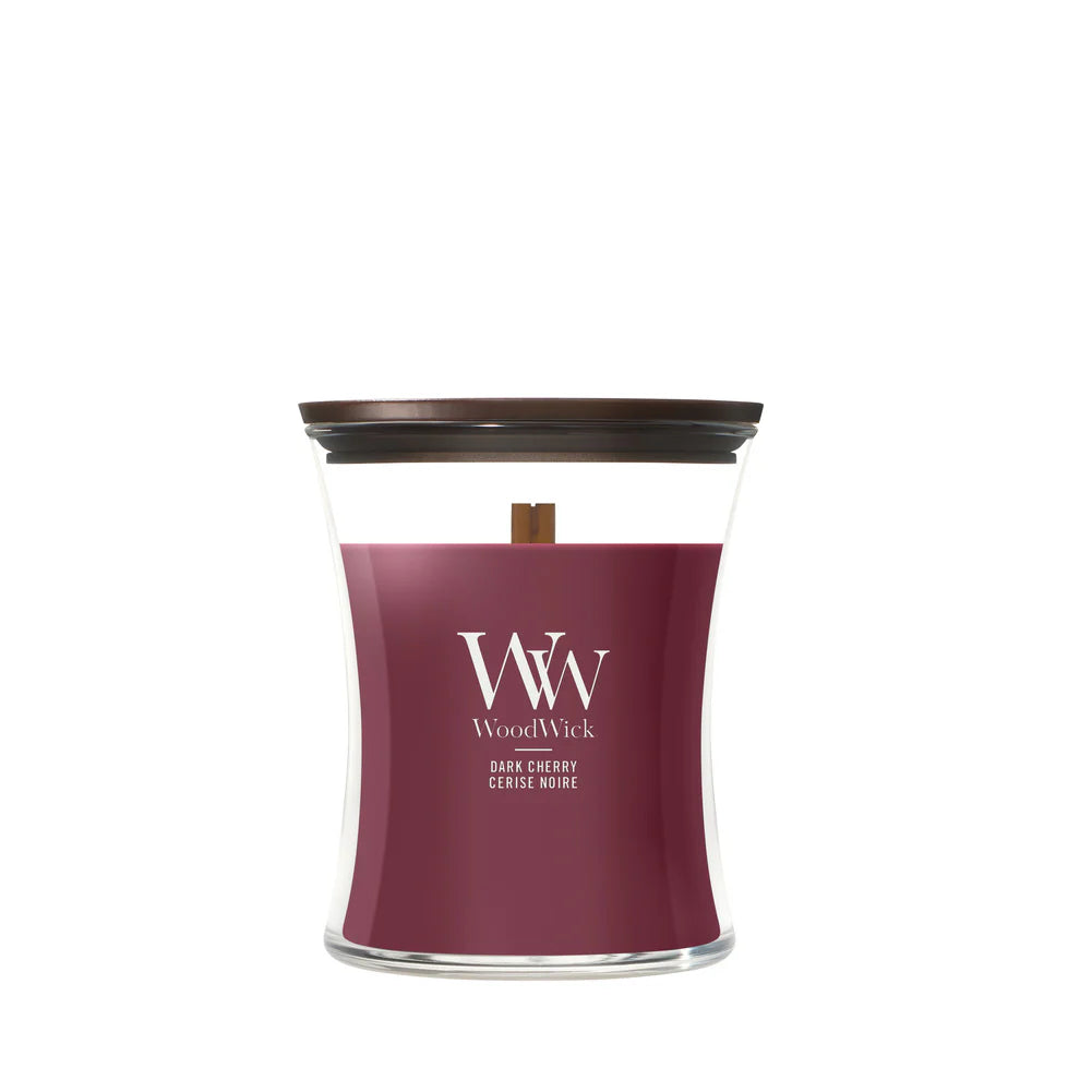 WoodWick - Dark Cherry - Medium Geurkaars