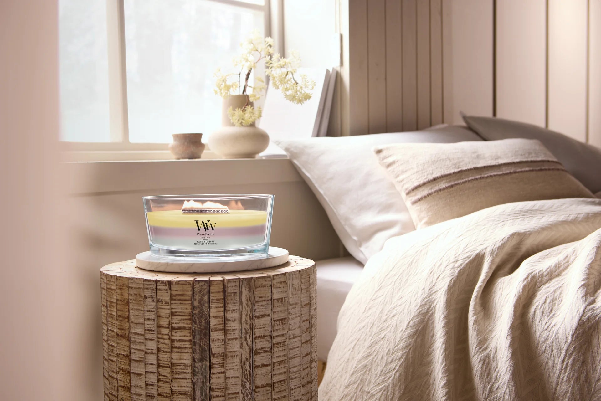 WoodWick - Trilogy Floral Blossoms - Ellipse Geurkaars