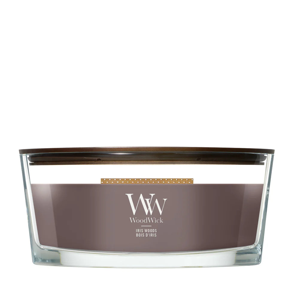 WoodWick - Iris Woods - Ellipse Scented Candle