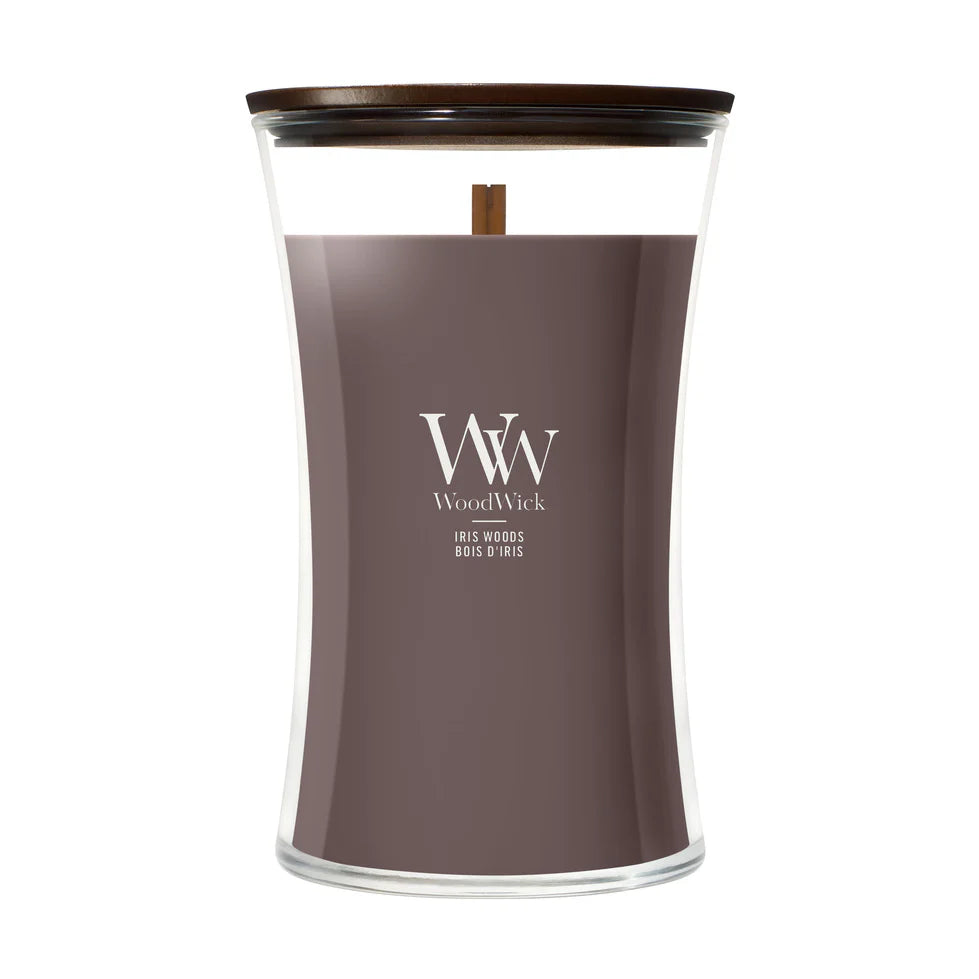 WoodWick - Iris Woods - Large Geurkaars