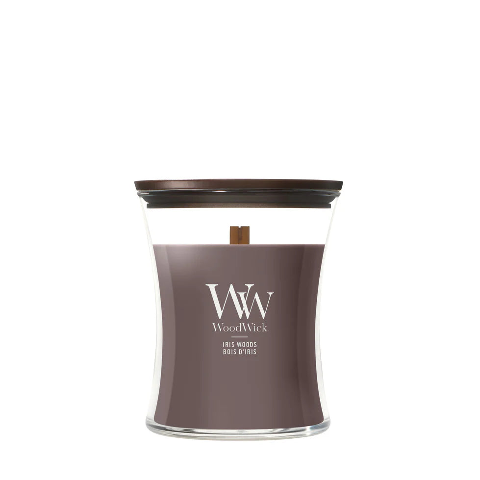 WoodWick - Iris Woods - Medium Geurkaars