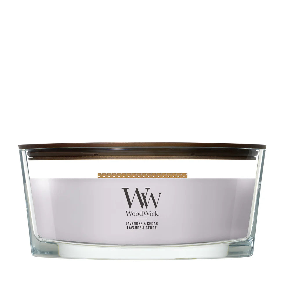 WoodWick - Lavender & Cedar - Ellipse Geurkaars