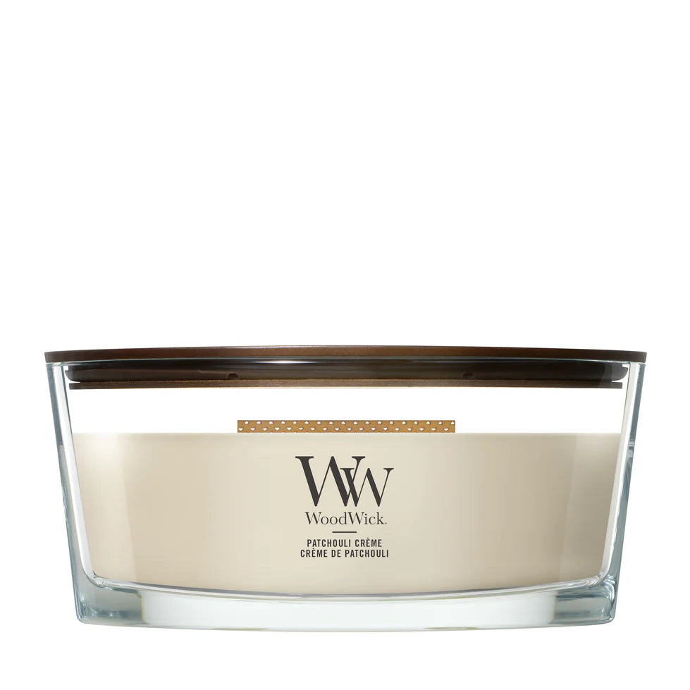 WoodWick - Patchouli Creme - Ellipse Geurkaars