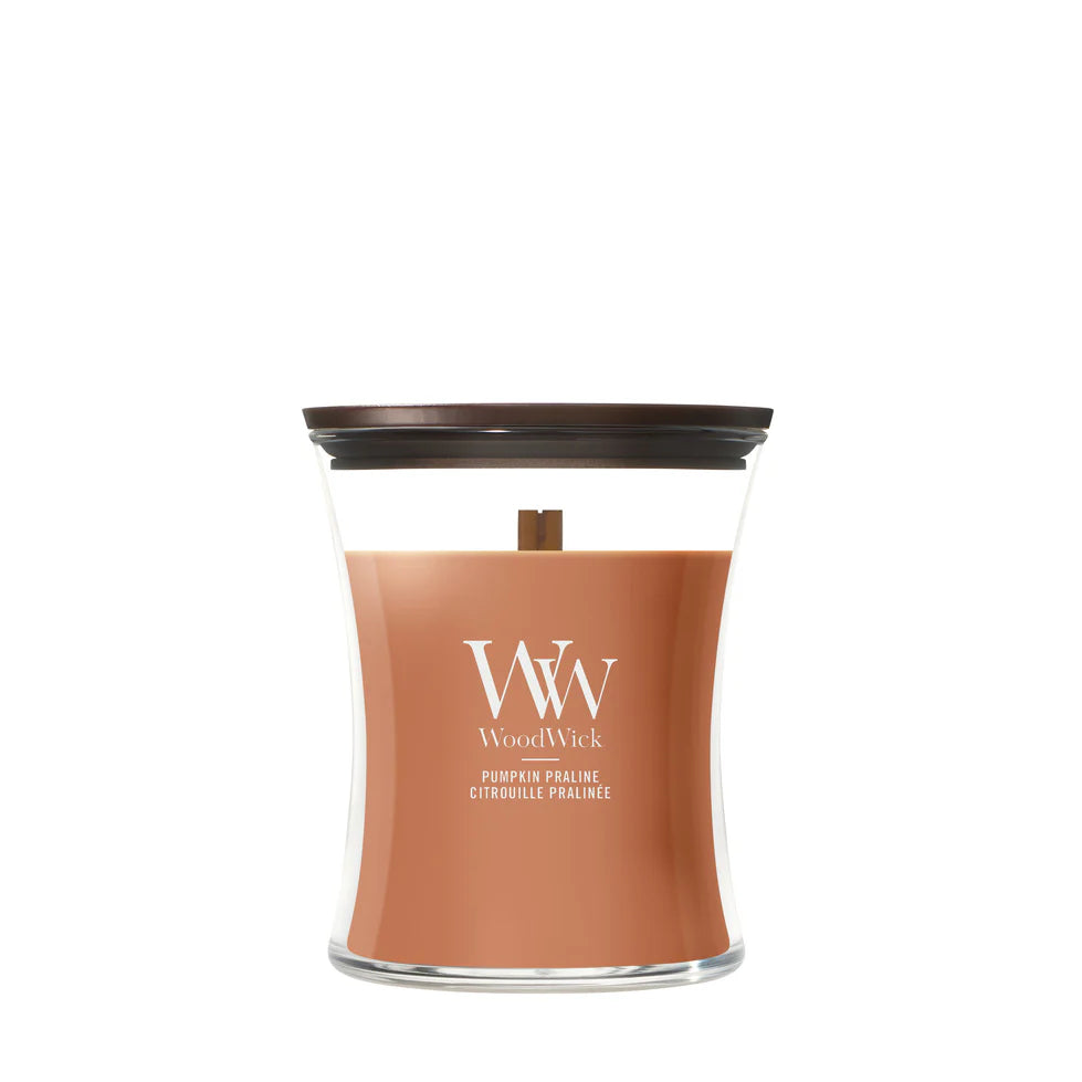 WoodWick - Pumpkin Praline - Medium Geurkaars