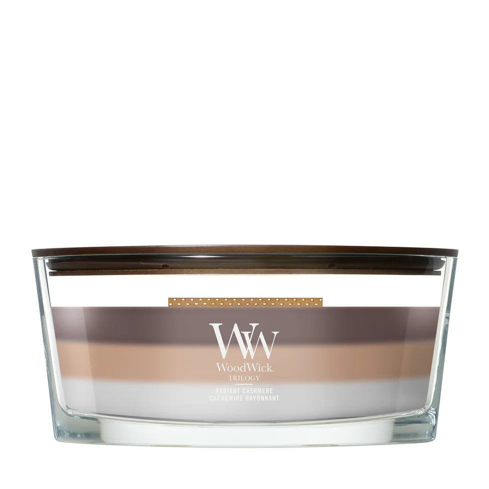WoodWick - Trilogy Radiant Cashmere - Ellipse Geurkaars