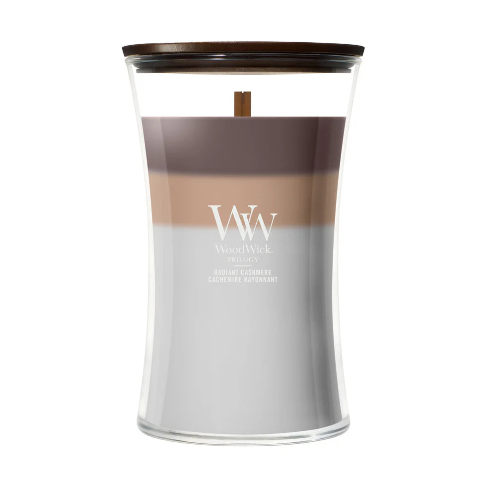 WoodWick - Trilogy Radiant Cashmere - Large Geurkaars