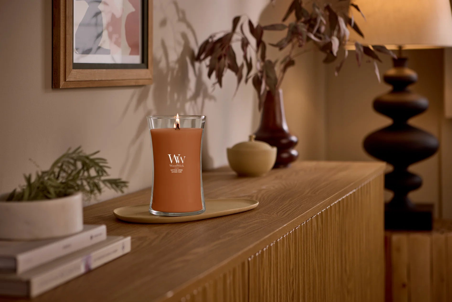 WoodWick - Saffron Smoke - Ellipse Geurkaars