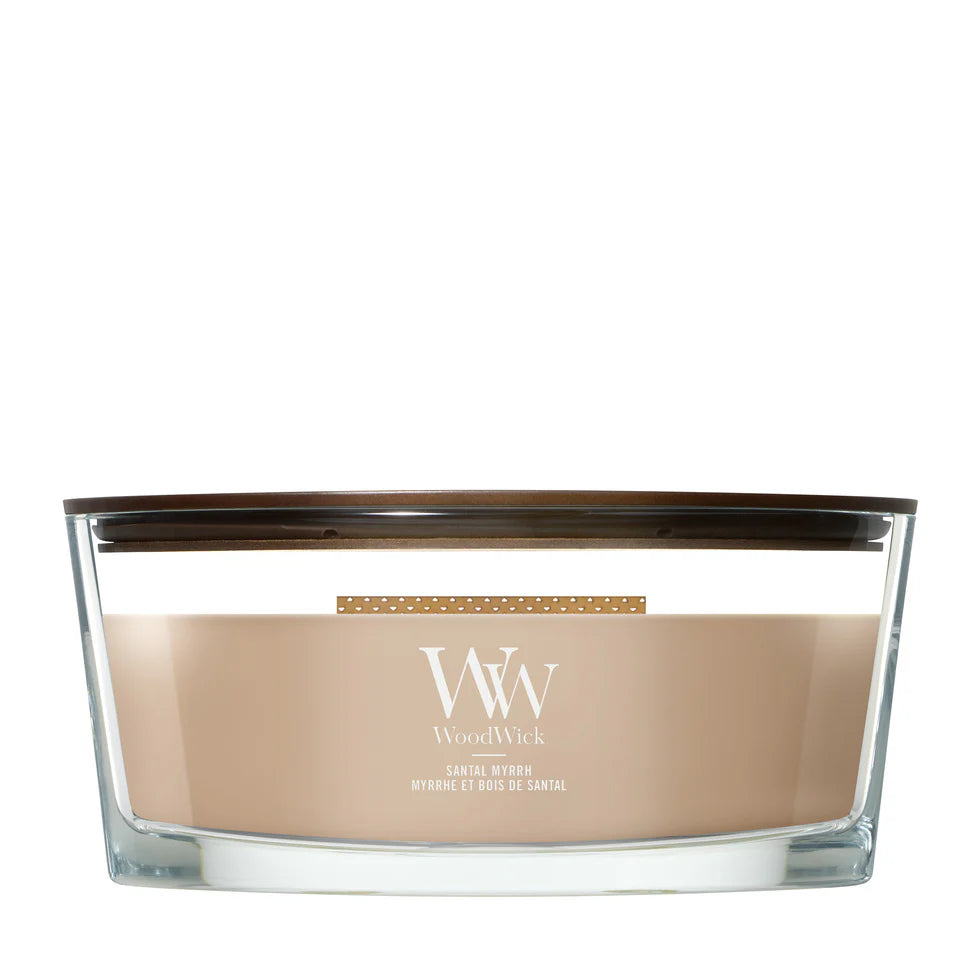 WoodWick - Santal Myrrh - Ellipse Geurkaars