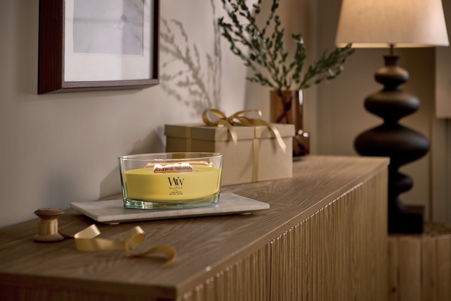 WoodWick - Solar Orchid - Ellipse Geurkaars