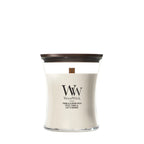 WoodWick - Tonka & Almond Milk - Medium Geurkaars
