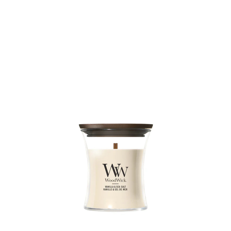 WoodWick - Vanilla & Sea Salt - Mini Geurkaars