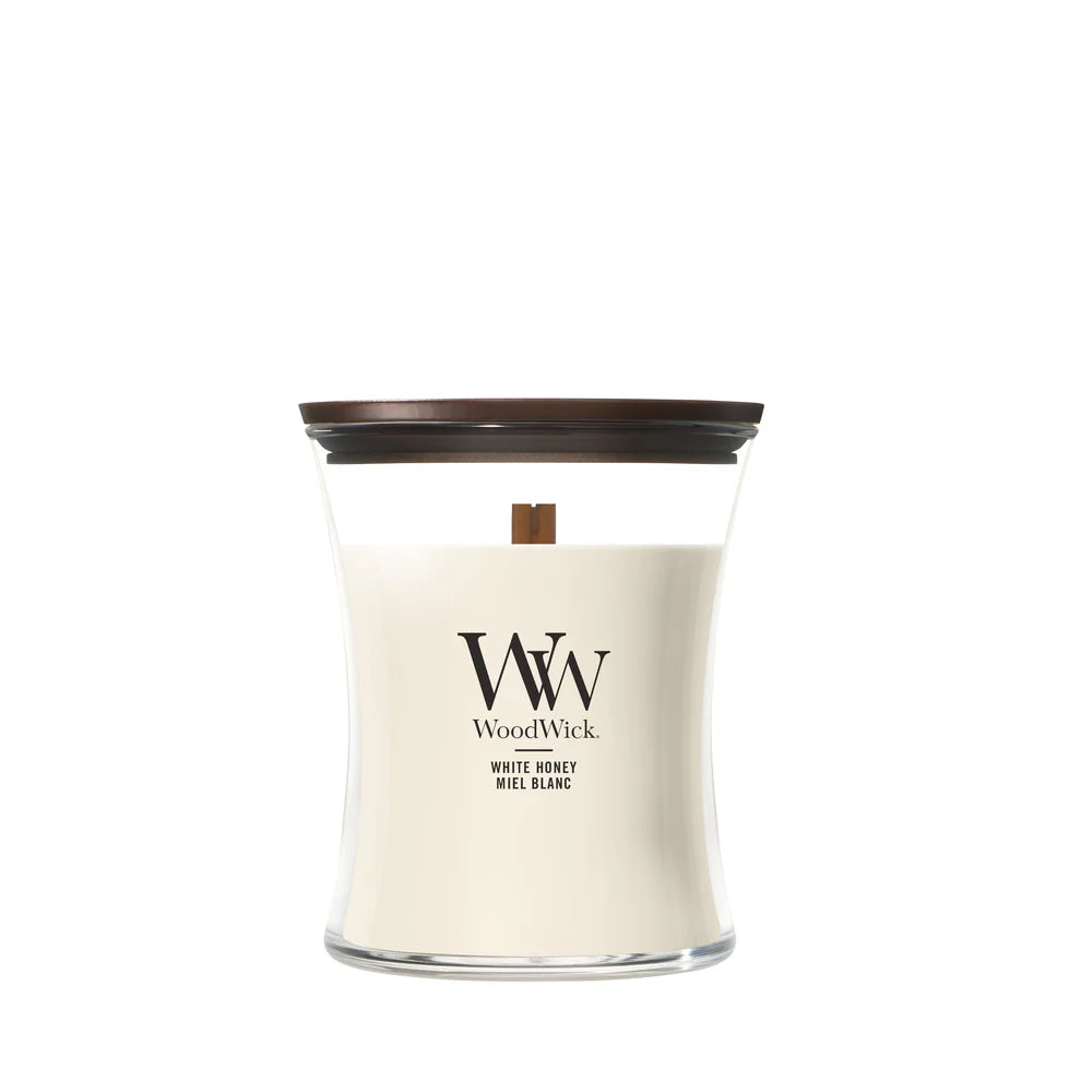 WoodWick - White Honey - Medium Geurkaars