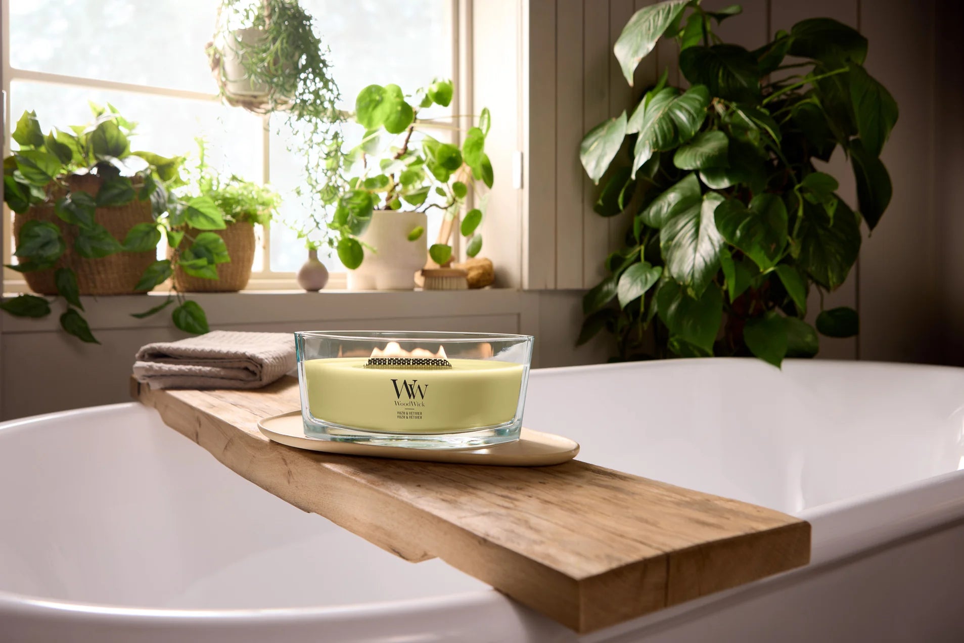 WoodWick - Yuzu Vetiver - Ellipse Geurkaars