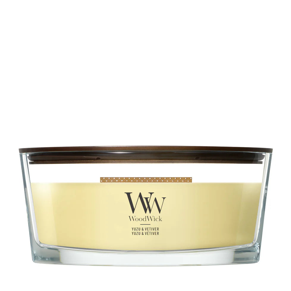 WoodWick - Yuzu Vetiver - Ellipse Geurkaars