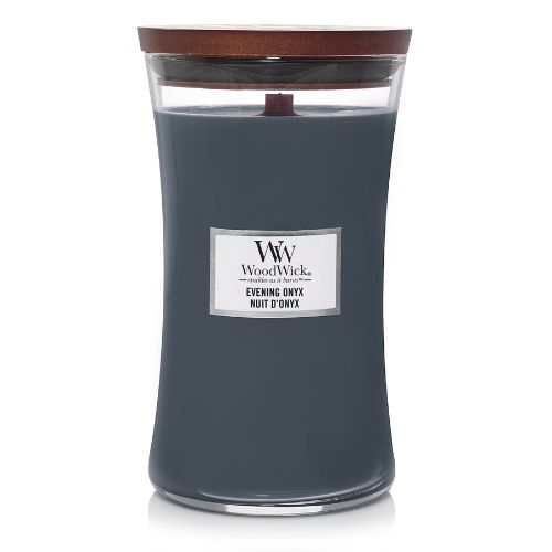 WoodWick - Evening Onyx Large Geurkaars