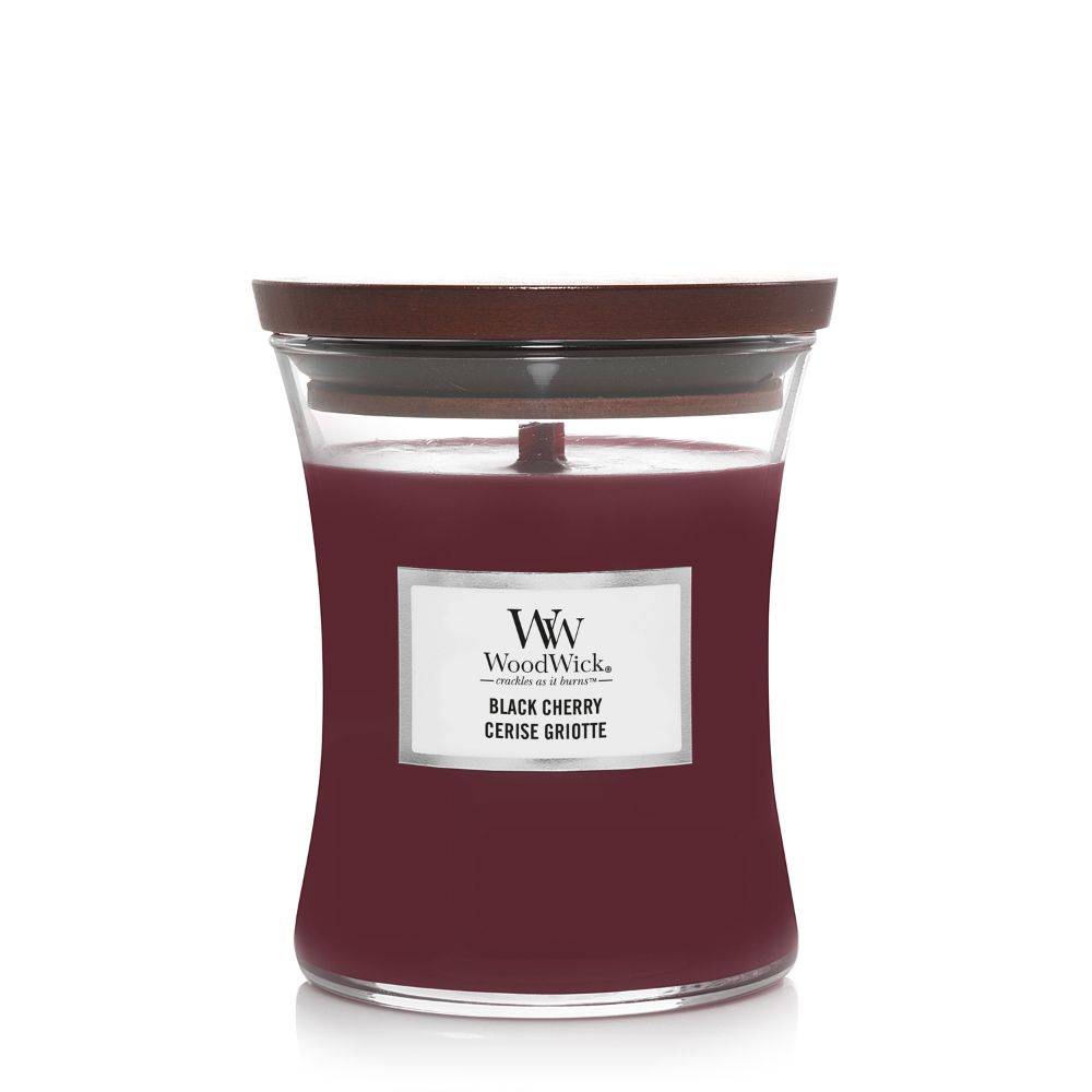 WoodWick - Black Cherry Medium Geurkaars