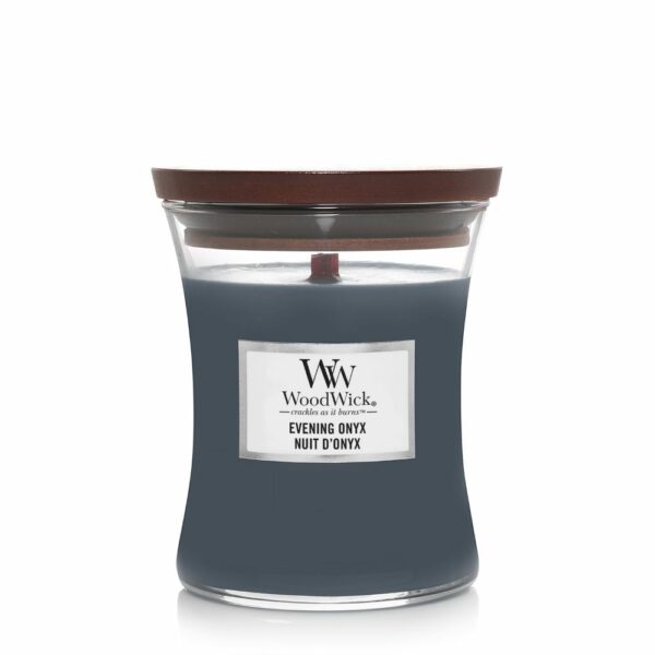 WoodWick - Evening Onyx Medium Geurkaars