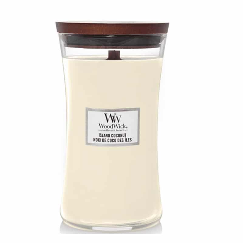 WoodWick - Island Coconut Large Geurkaars