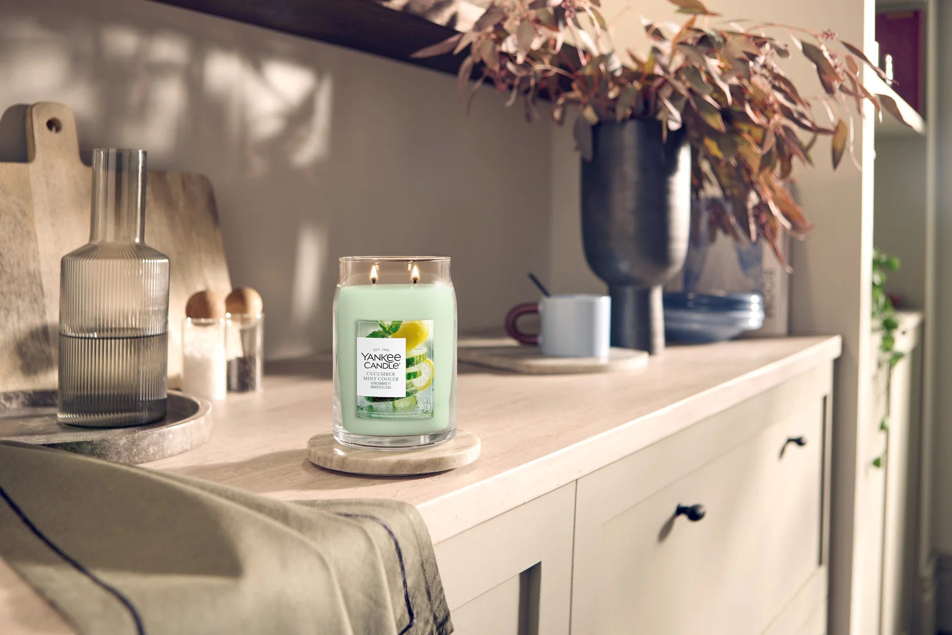 Yankee Candle - Cucumber Mint Cooler - Medium Jar