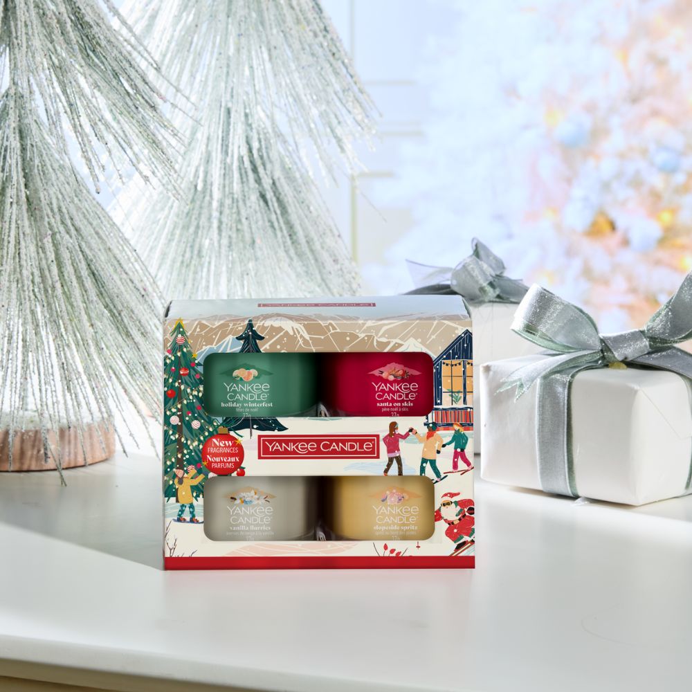 Yankee Candle - Apres Ski Collection - 4 Filled Votive - Kerst Cadeauset