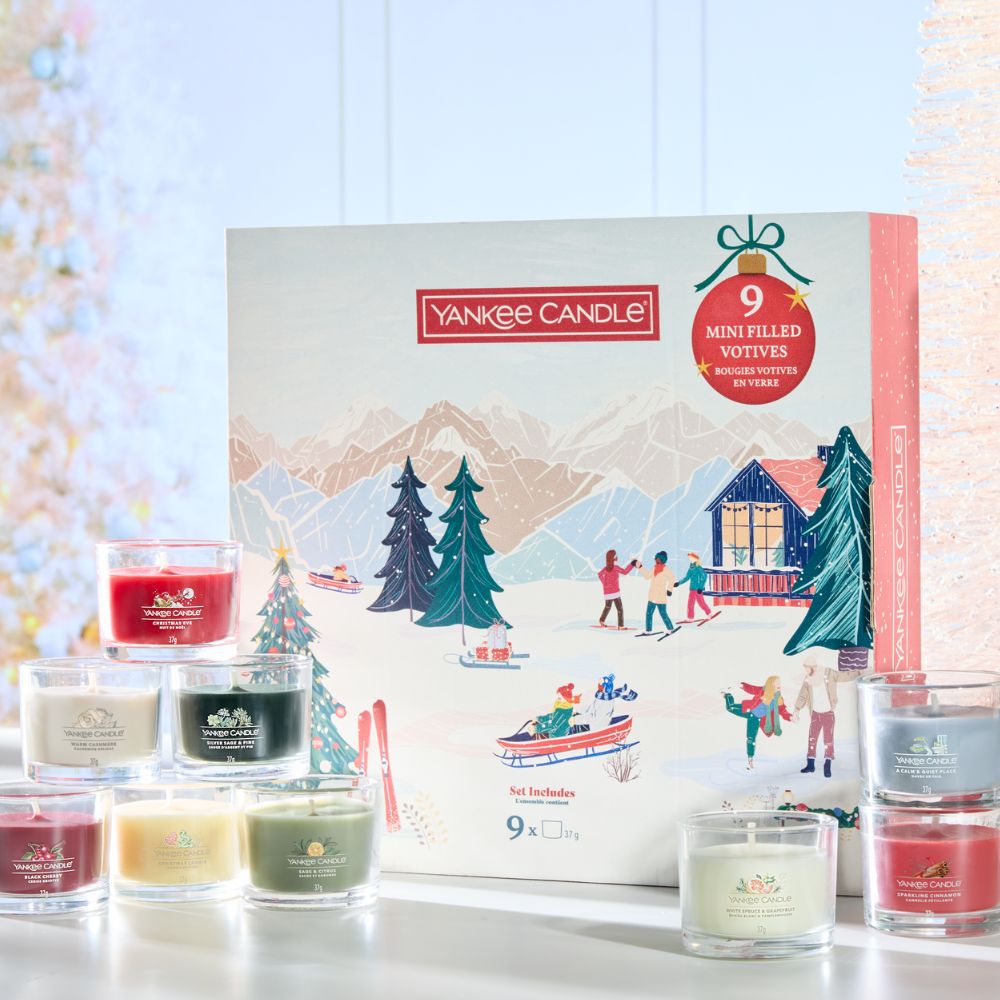 Yankee Candle - Apres Ski Collection - 9 Filled Votive - Kerst Cadeauset