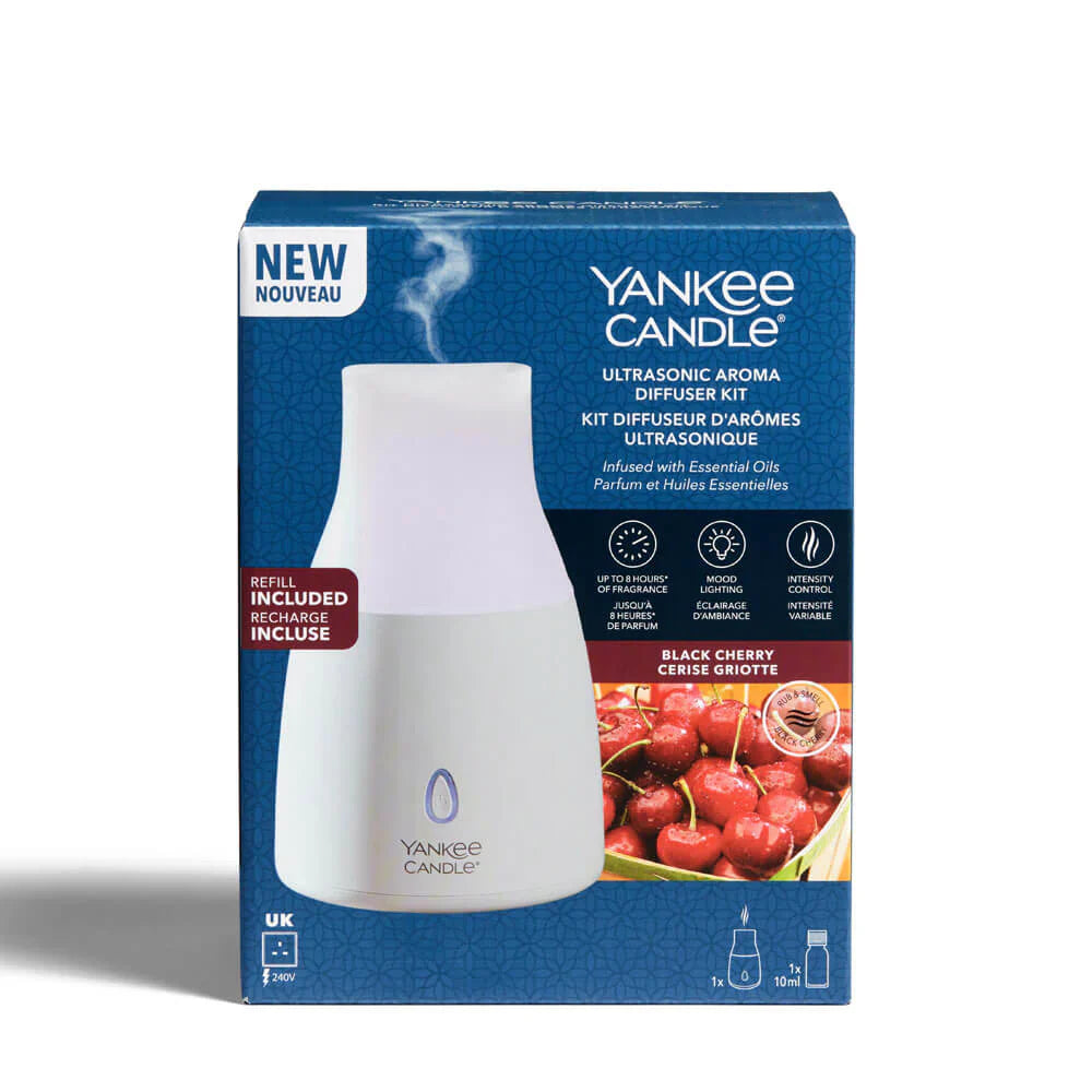 Yankee Candle - Black Cherry - Aroma Diffuser Starter Kit