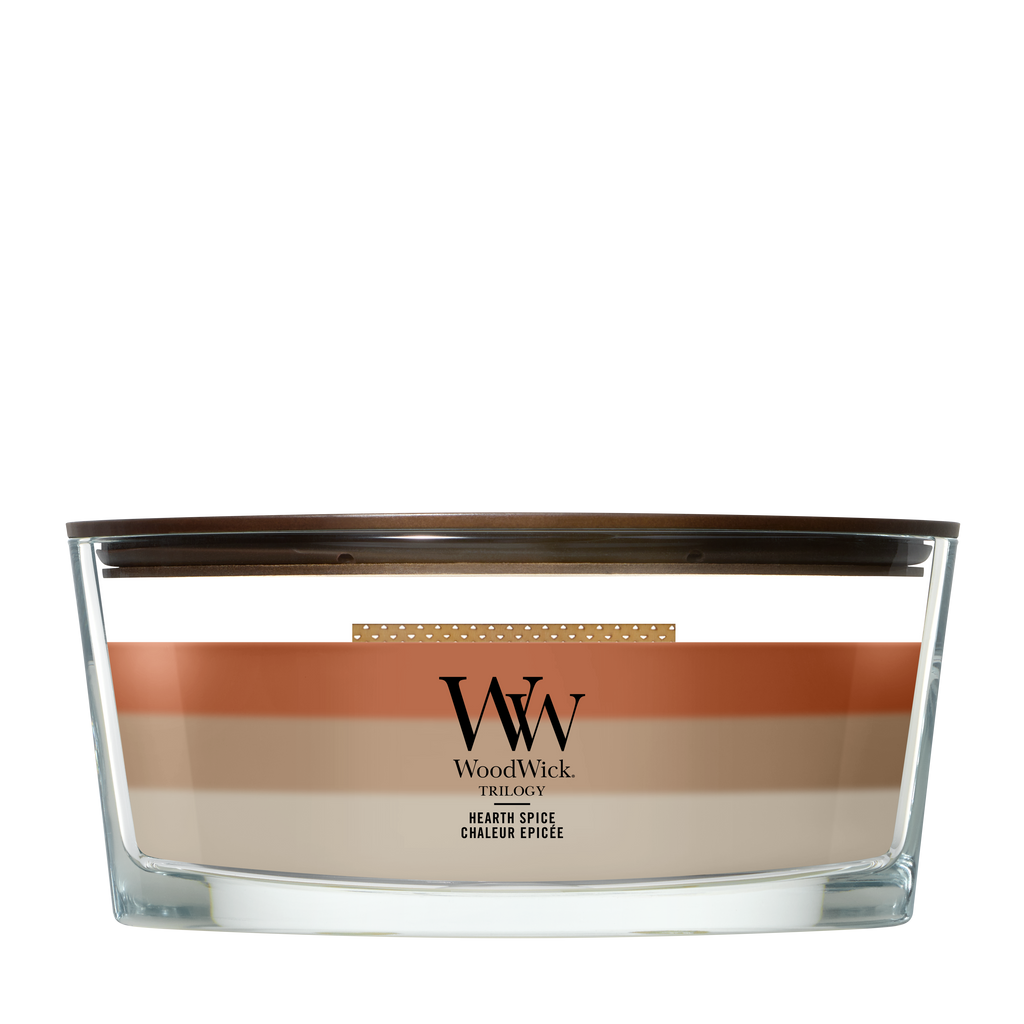 WoodWick - Trilogy Hearth Spice - Ellipse Geurkaars