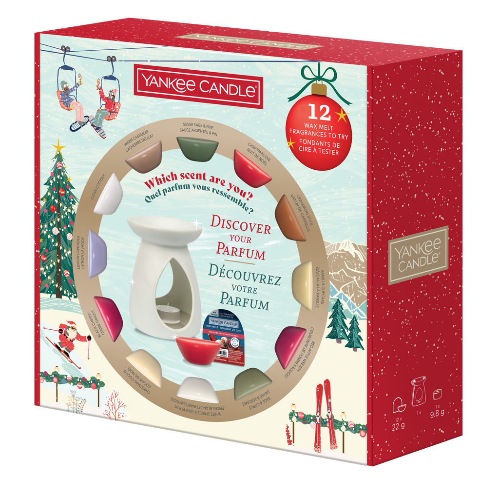Yankee Candle - Apres Ski Collection - 12 Wax Melts & Warmer - Kerst Cadeauset