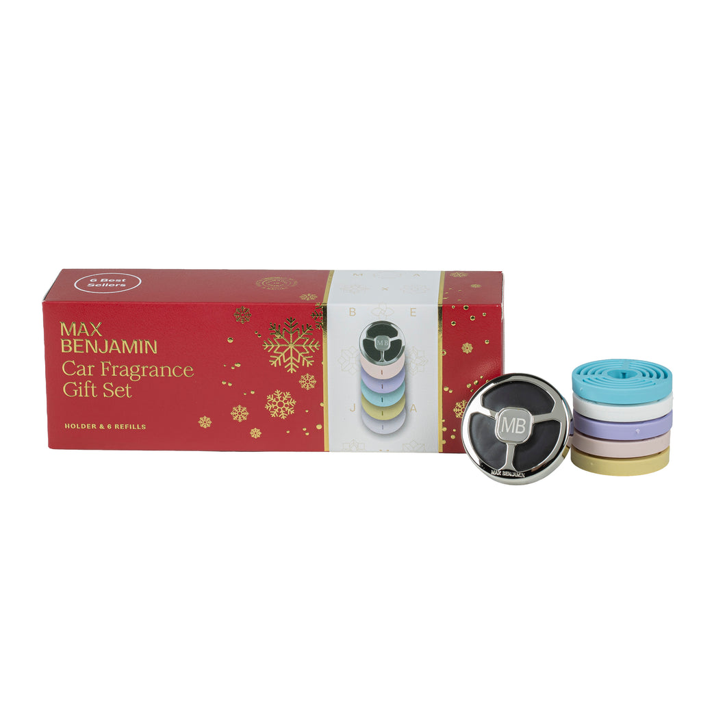 Max Benjamin - Autoparfum Variety Cadeauset - Starter Kit + 6 Navullingen