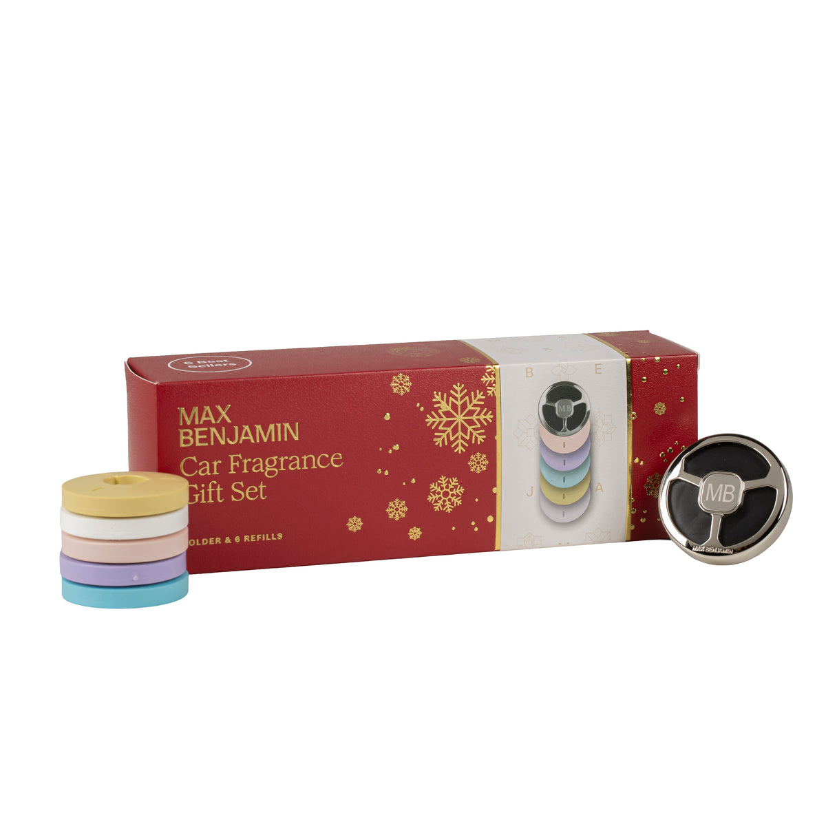 Max Benjamin - Autoparfum Variety Cadeauset - Starter Kit + 6 Navullingen