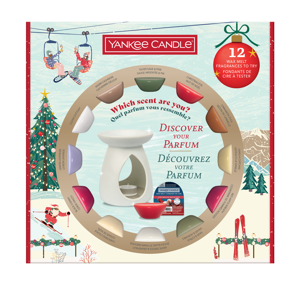 Yankee Candle - Apres Ski Collection - 12 Wax Melts & Warmer - Kerst Cadeauset