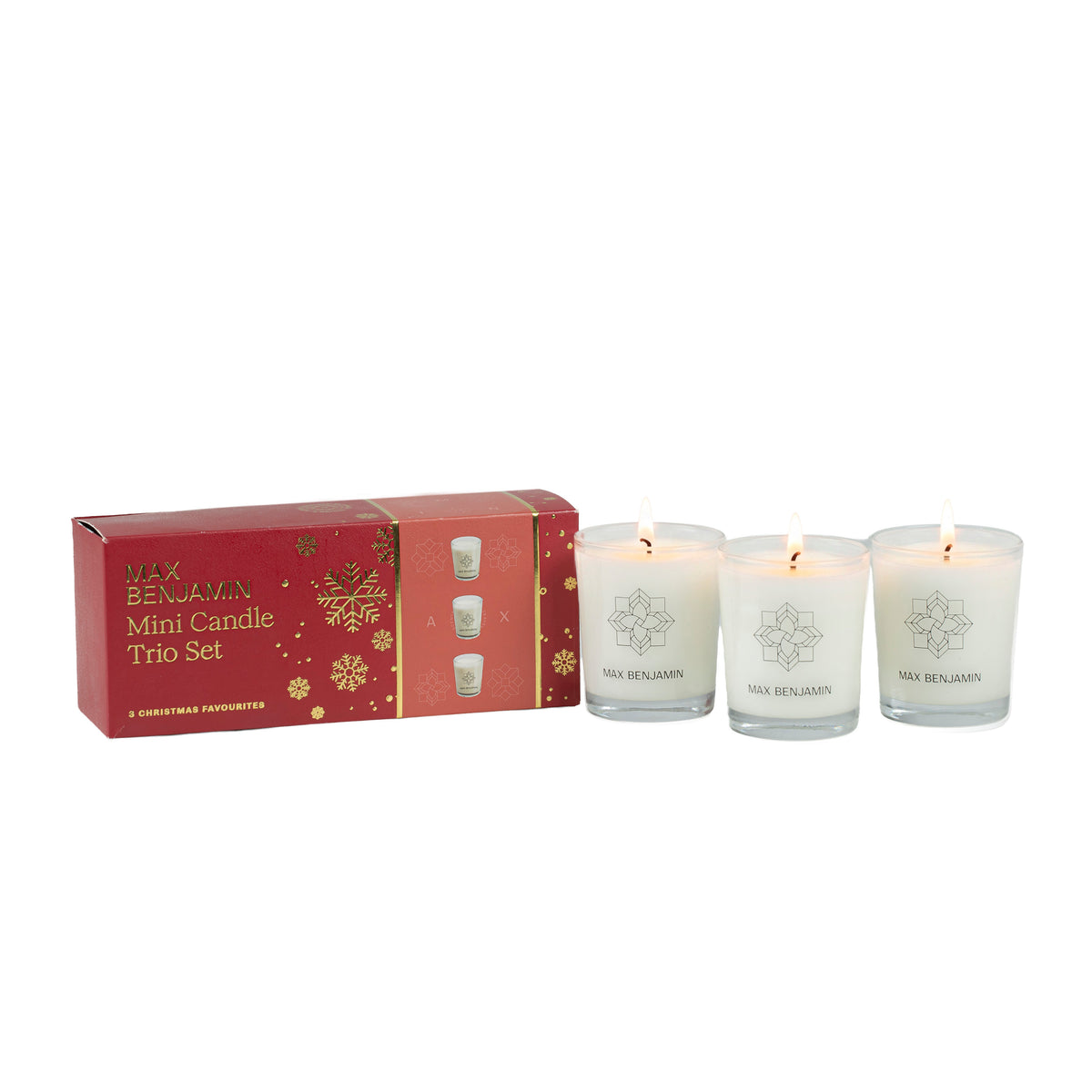 Max Benjamin - Festive Favourites – 3 Mini Geurkaars Cadeauset
