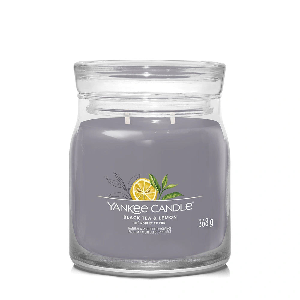 Yankee Candle - Black Tea & Lemon Signature Medium Jar